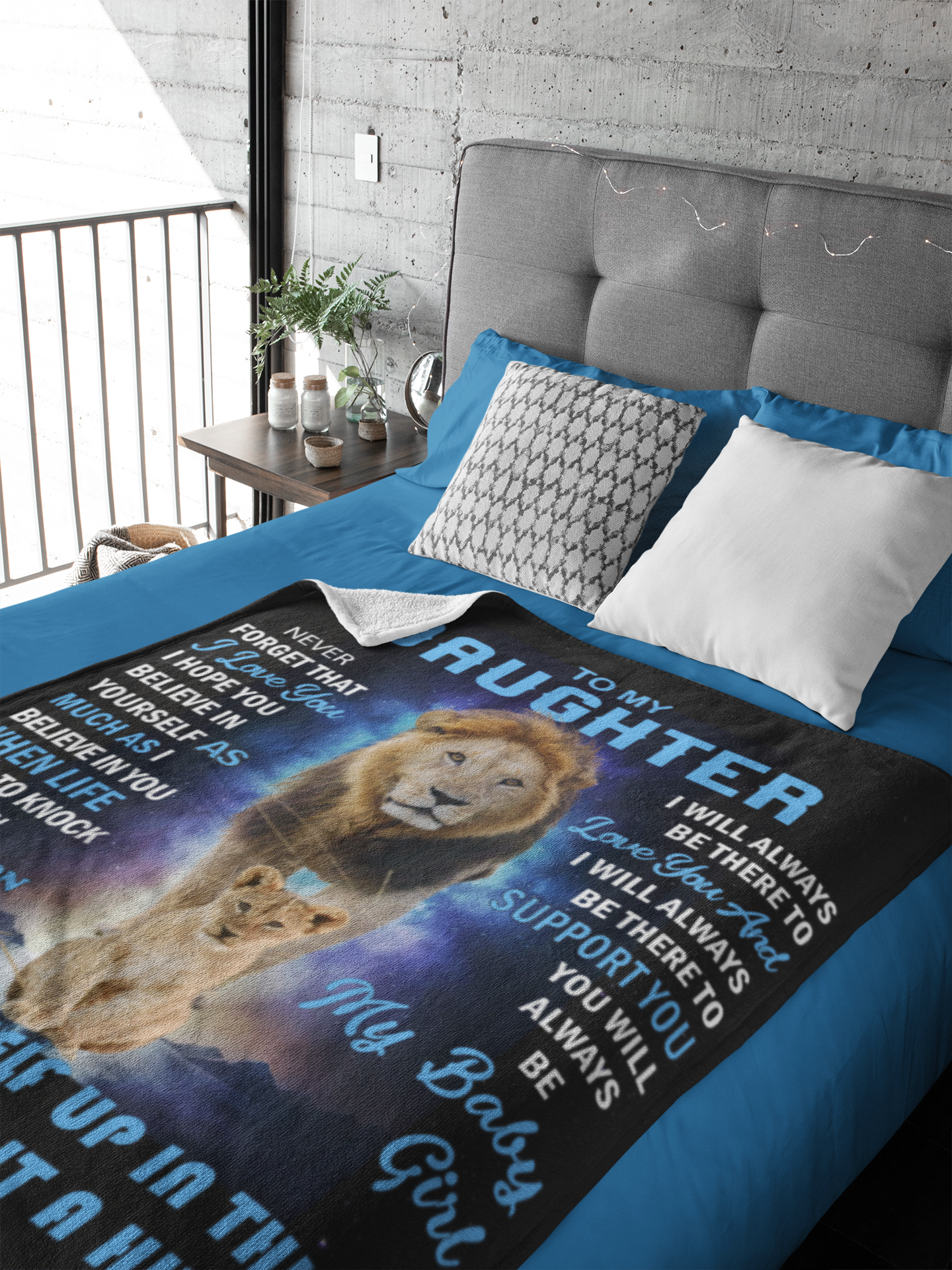 To My Daughter - Never Forget - Plush Blanket