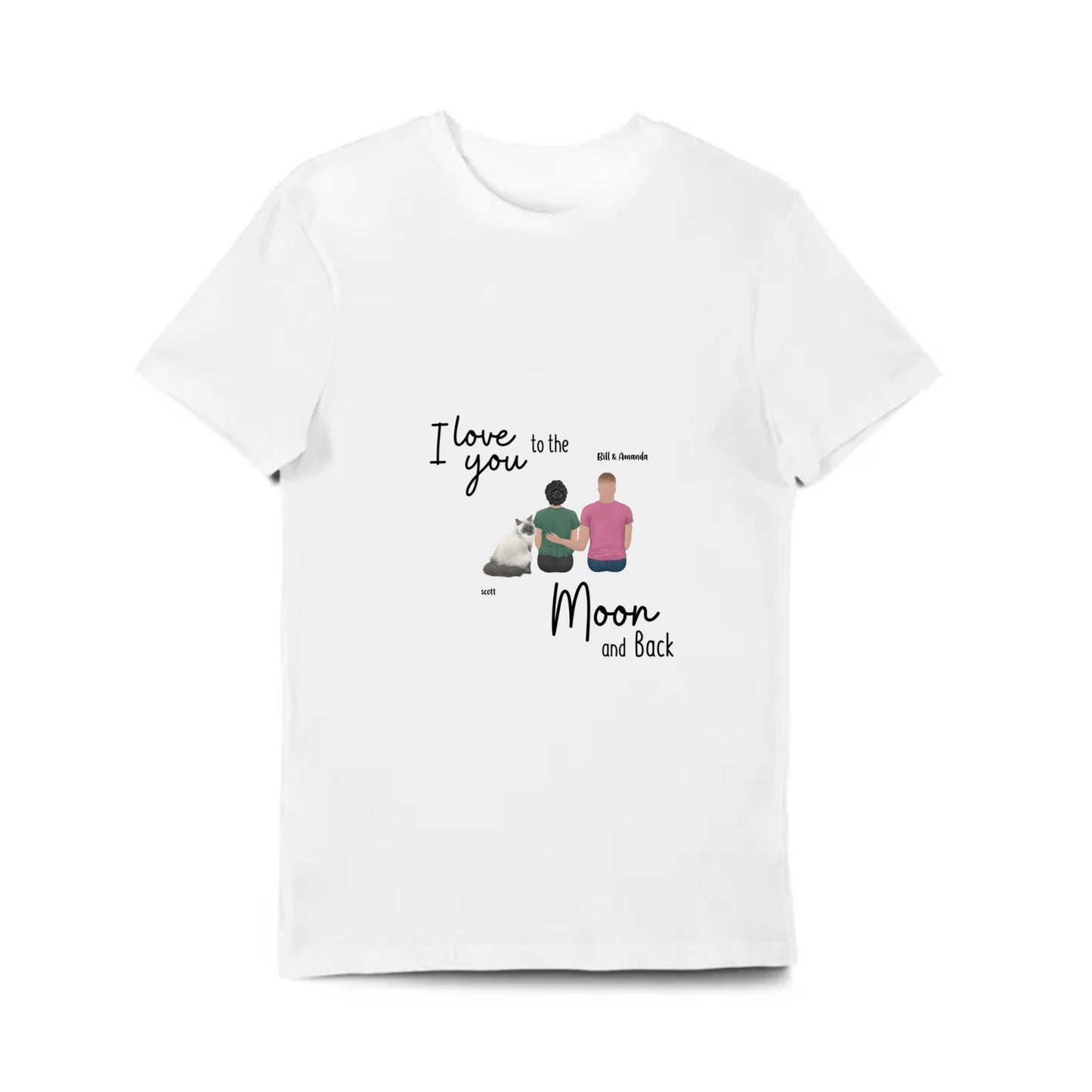 Couples Short-Sleeve Customizable T-Shirt