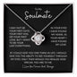 TO MY SOULMATE| LOVE KNOT NECKLACE