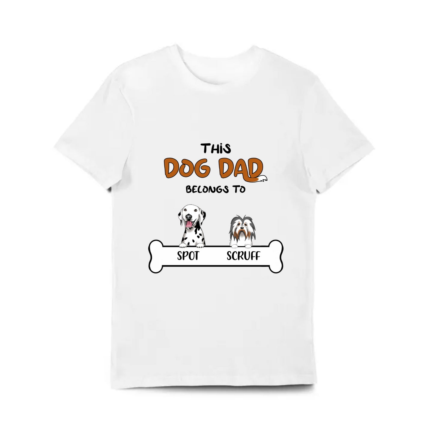 Customize- Dog Dad Short-Sleeve T-Shirt