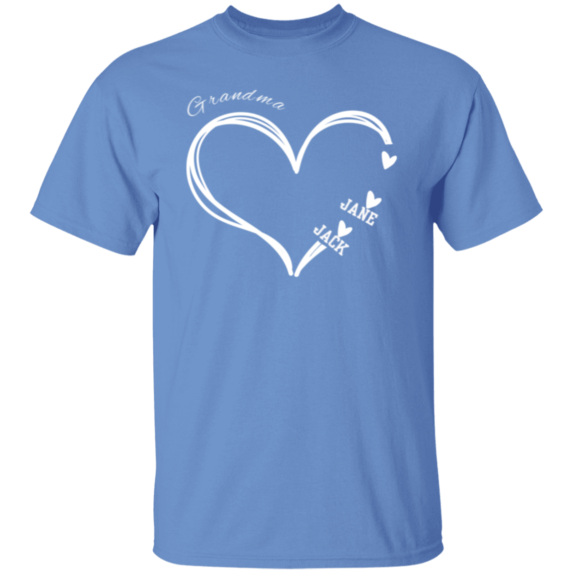 Personalized Heart T Shirt | Mothers Day Gifts