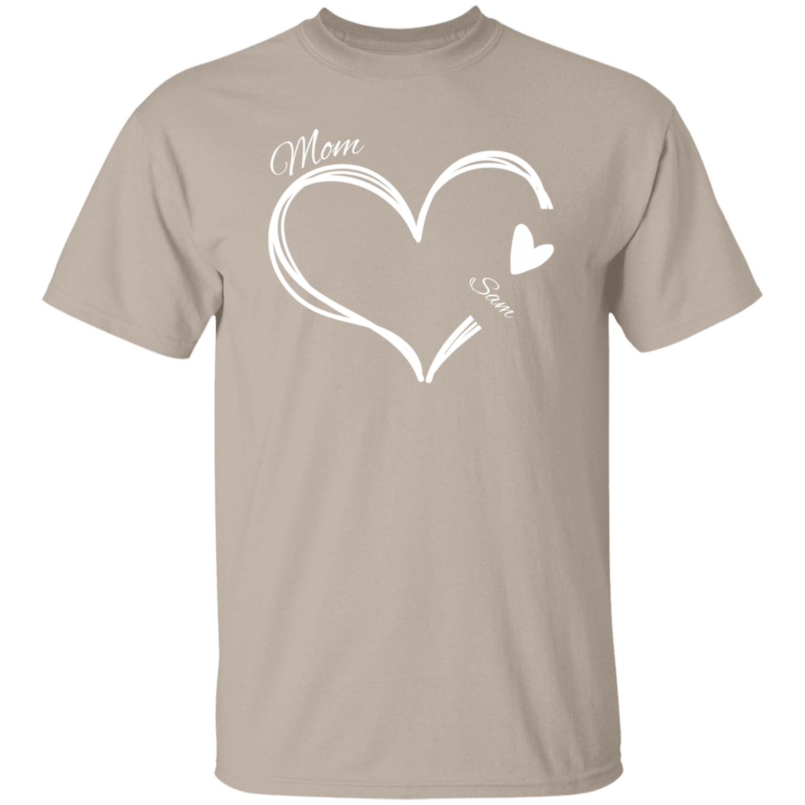 Personalized Heart T Shirt | Mothers Day Gifts