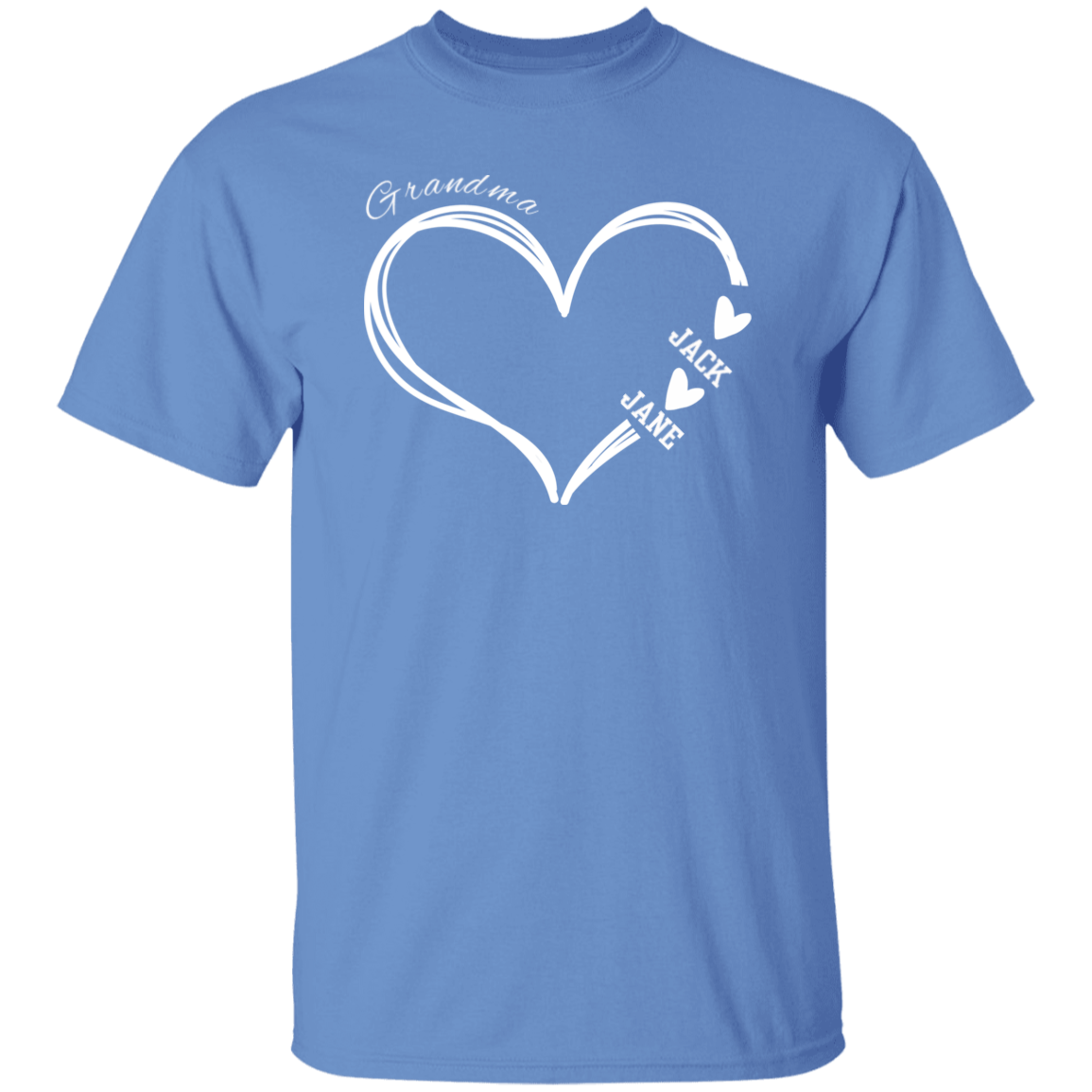 Personalized Heart T Shirt | Mothers Day Gifts