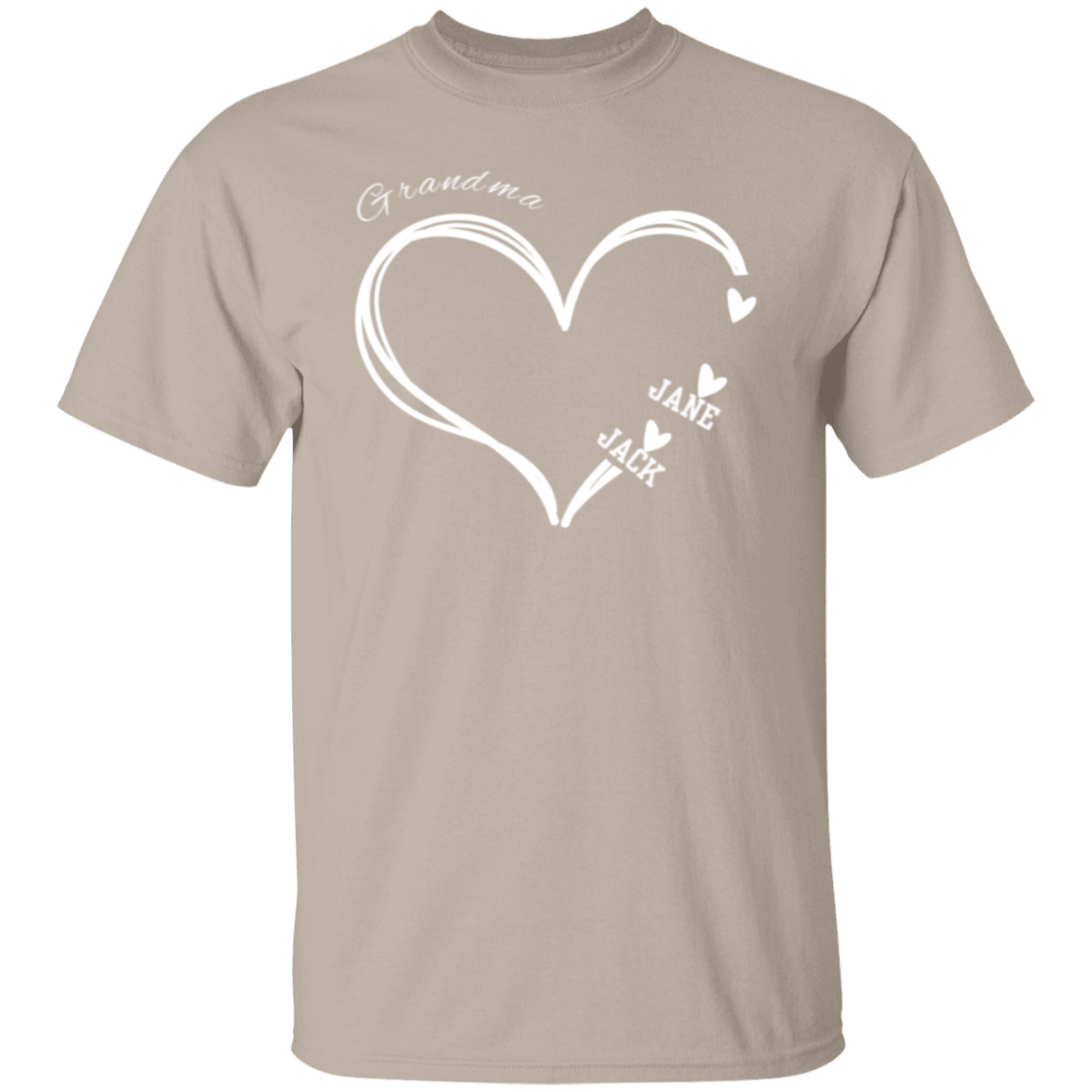 Personalized Heart T Shirt | Mothers Day Gifts