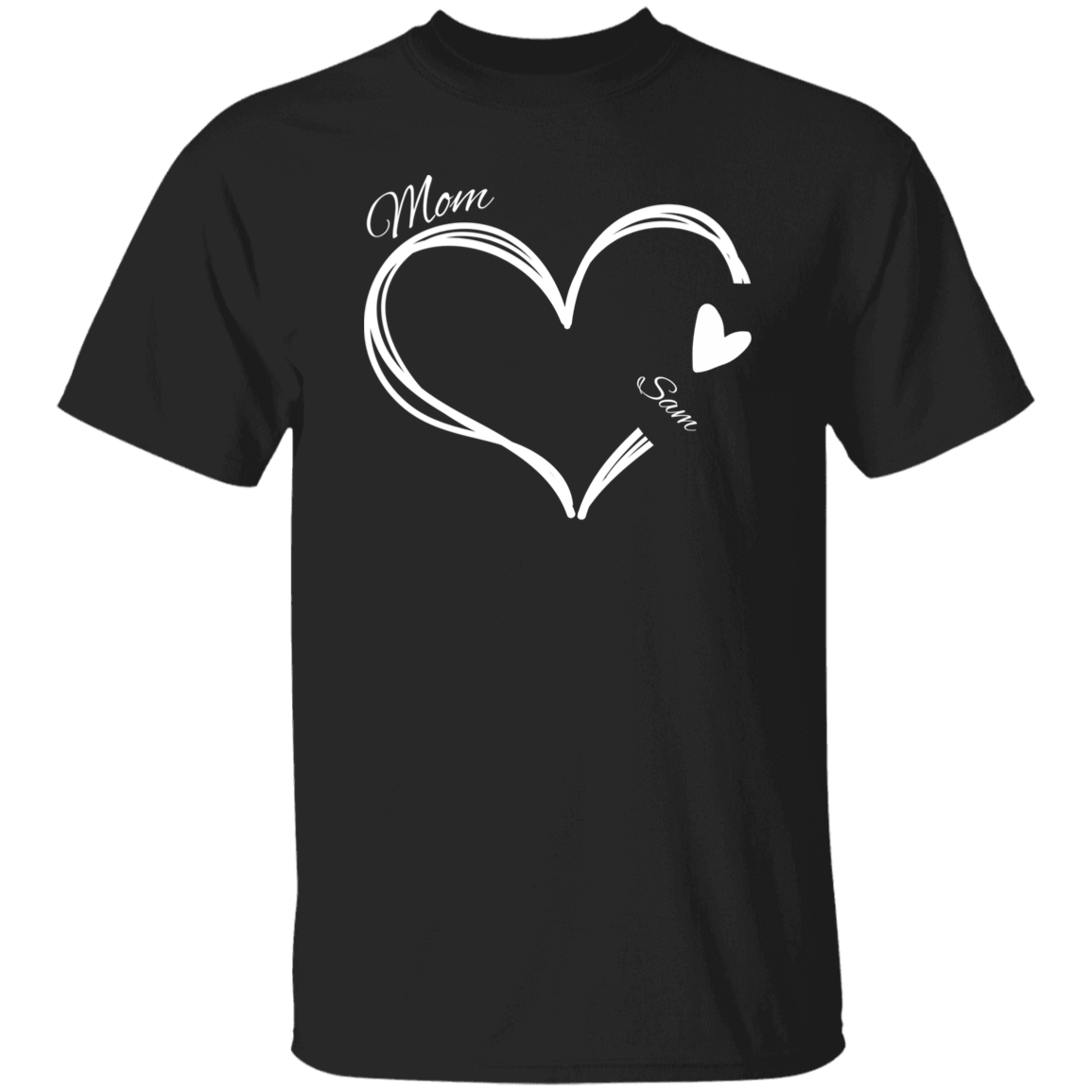 Personalized Heart T Shirt | Mothers Day Gifts