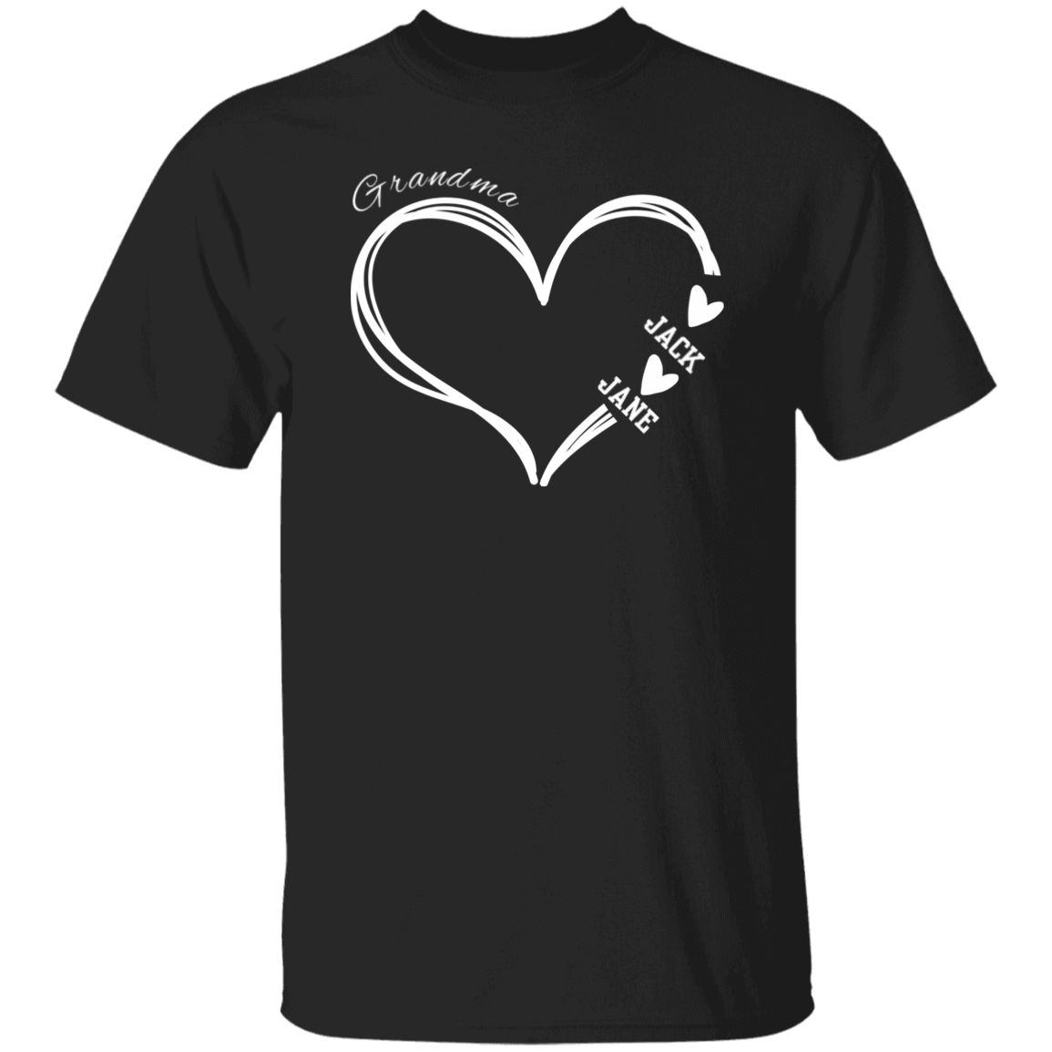 Personalized Heart T Shirt | Mothers Day Gifts