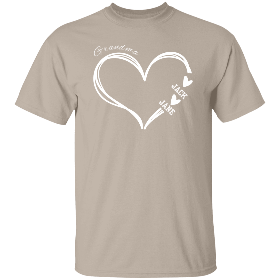 Personalized Heart T Shirt | Mothers Day Gifts