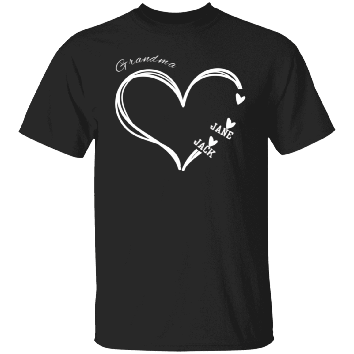 Personalized Heart T Shirt | Mothers Day Gifts