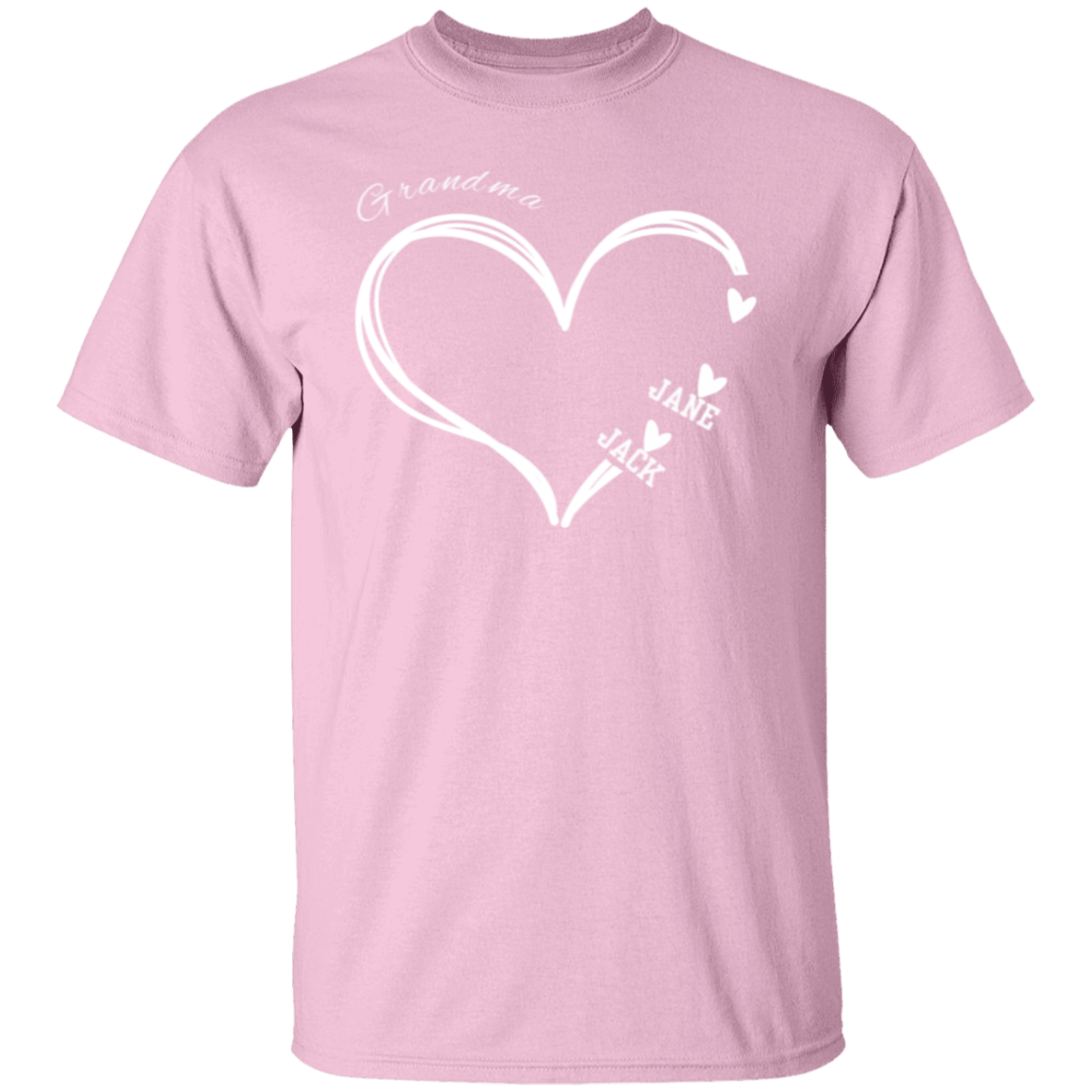 Personalized Heart T Shirt | Mothers Day Gifts