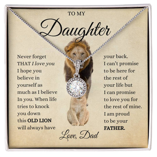 To My Daughter - This Old Lion - Eternal Hope Necklace