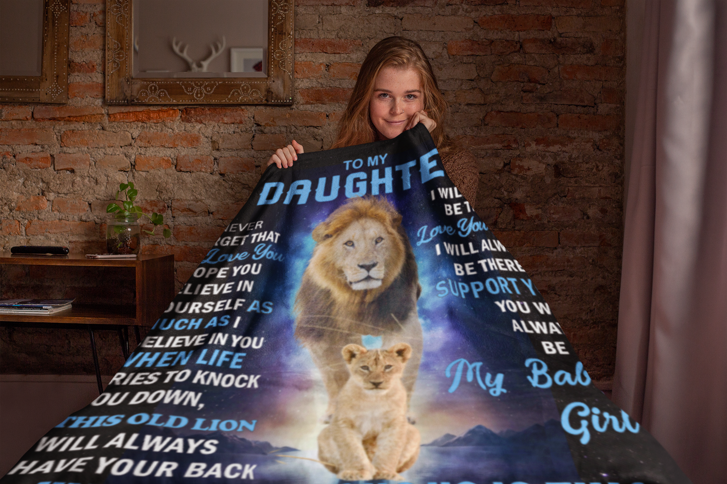 To My Daughter - Never Forget - Plush Blanket