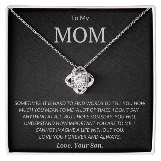 TO MOM | LOVE SON |