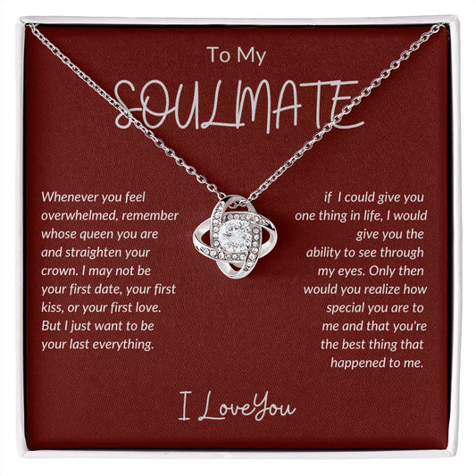 TO MY SOULMATE | LOVE KNOT NECKLACE