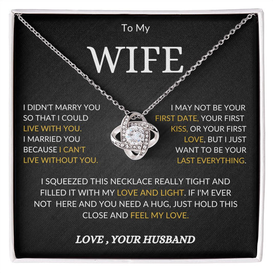 TO MY  WIFE | LOVE KNOT NECKLACE