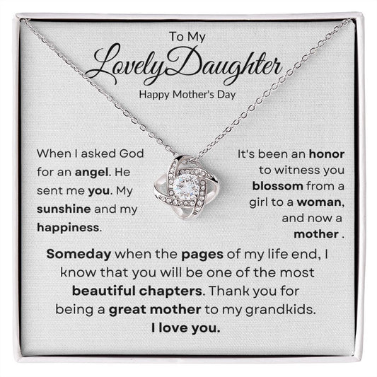 TO DAUGHTER ON MOTHER'S DAY
