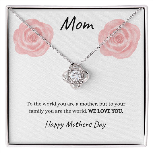 Gift for Mom - Love knot Necklace
