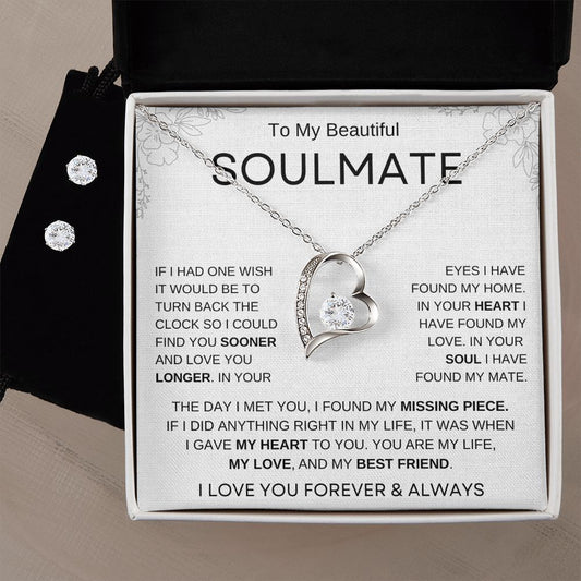 TO MY BEAUTIFUL SOULMATE| FOREVER LOVE NECKLACE