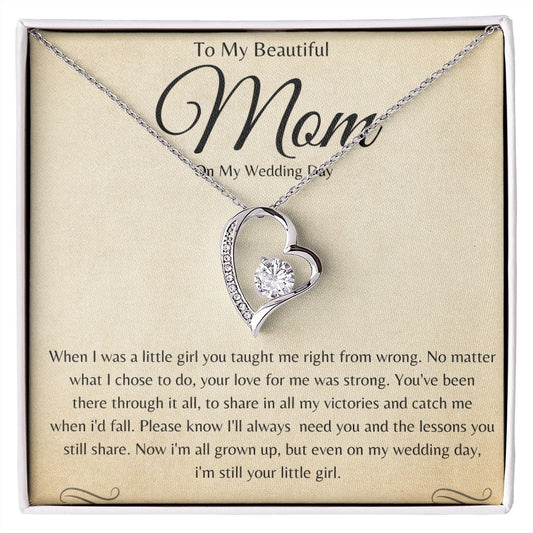 TO MOM | ON WEDDING DAY | FOREVER LOVE NECKLACE