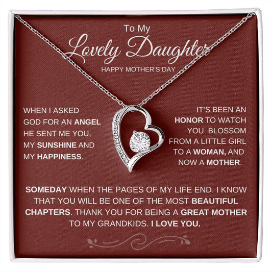 TO MY DAUGHTER | HAPPY MOTHER'S DAY | FOREVER LOVE NECKLACE